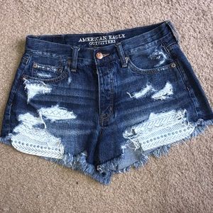 American Eagle Vintage Hi-Rise Festival shorts